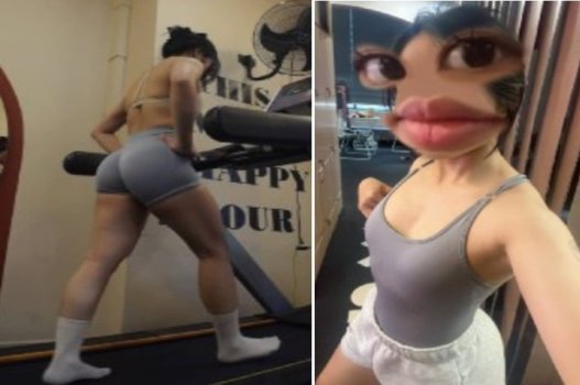 Gymmer có mông siêu khủng, thích thú với tư thế 